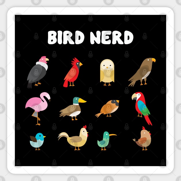 Birder - Bird Nerd Sticker by Kudostees